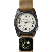 Bertucci DX3 Field Watch with Stone Dial and Compass #11104