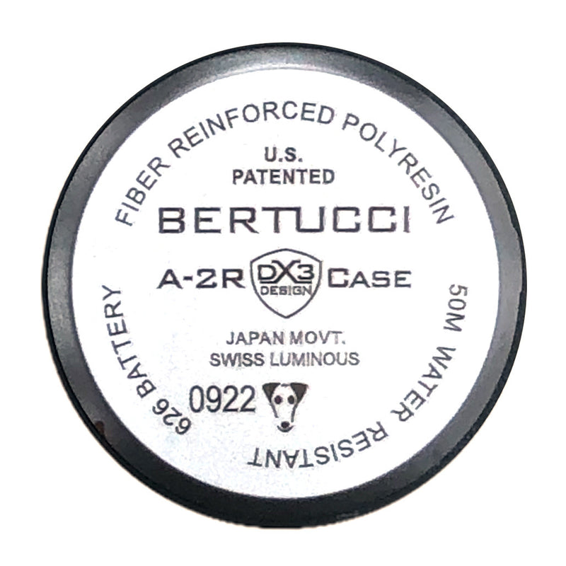 Bertucci DX3 Field Watch with Stone Dial and Compass #11104 back