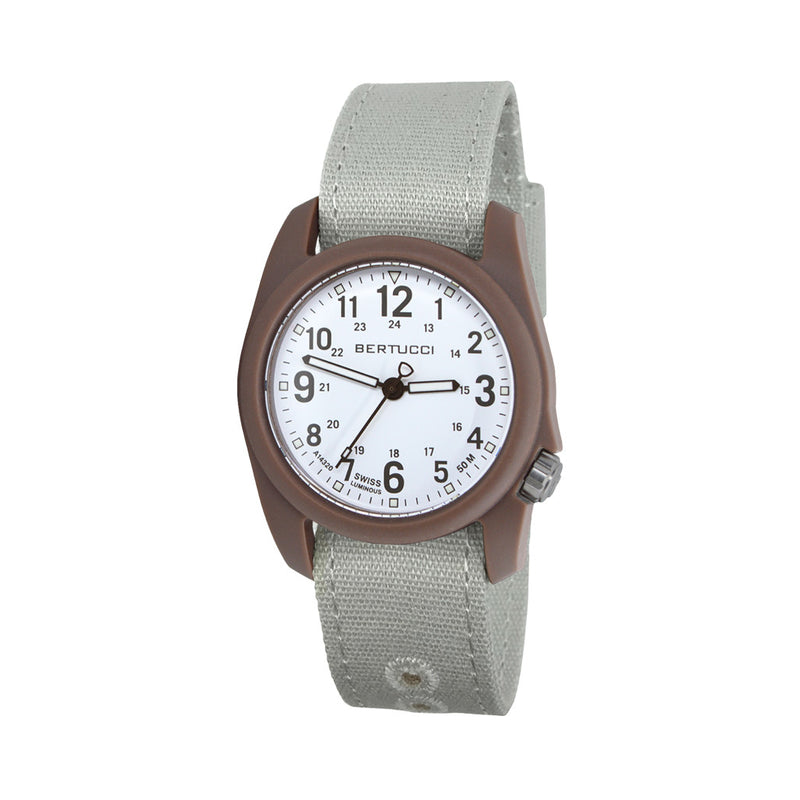 Bertucci DX3 Canvas Polycarbonate Unibody Watch with Beige Comfort Strap #11105