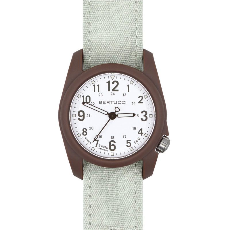 Bertucci DX3 Canvas Polycarbonate Unibody Watch with Beige Comfort Strap #11105