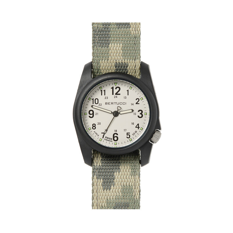 Bertucci DX3 Field Watch with Stone Color Dial and Digital Camo Strap #11112