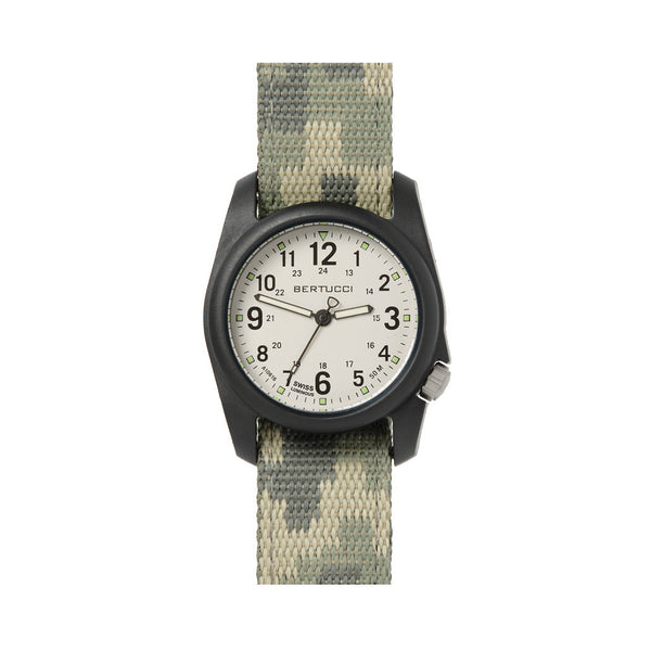 Bertucci DX3 Field Watch with Stone Color Dial and Digital Camo Strap #11112