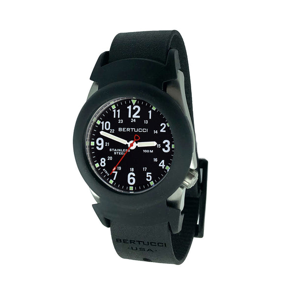 Bertucci Construction King Black Dial Watch with Black Strap and Pro-Guard #11114