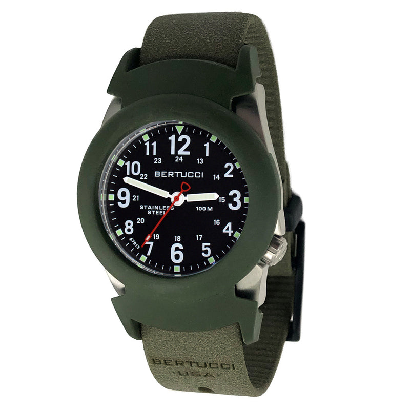 Bertucci Construction King Black Dial Watch with Foliage Strap and Pro-Guard #11115 zoom