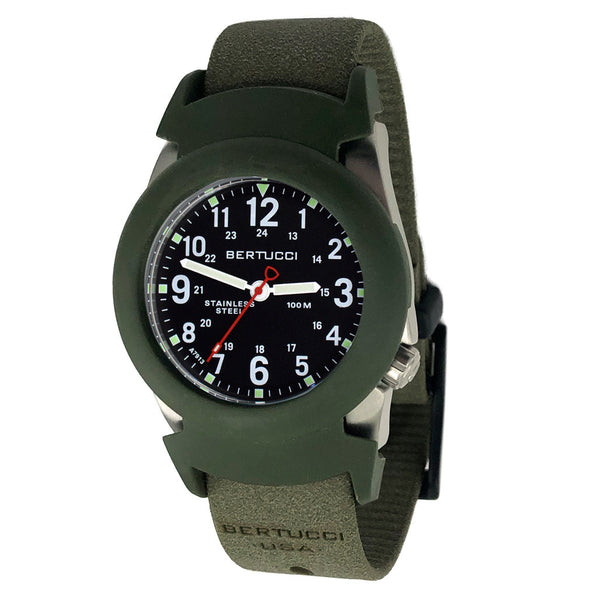 Bertucci Construction King Black Dial Watch with Foliage Strap and Pro-Guard #11115 zoom