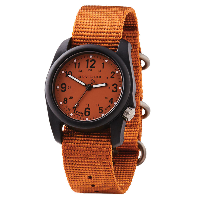 Bertucci DX3 Field Watch with Cicada Orange Dial #11118 zoom