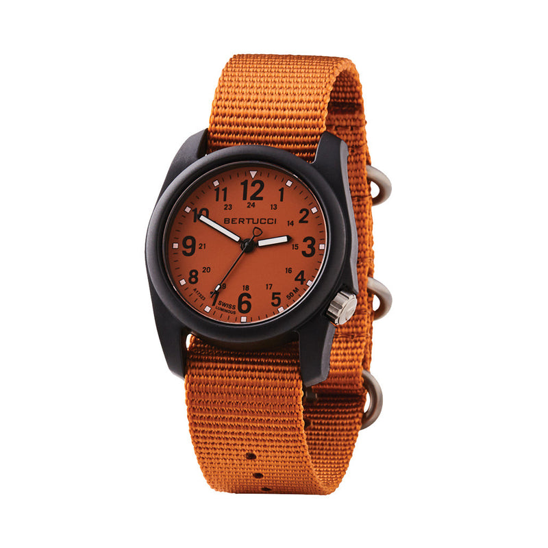 Bertucci DX3 Field Watch with Cicada Orange Dial #11118