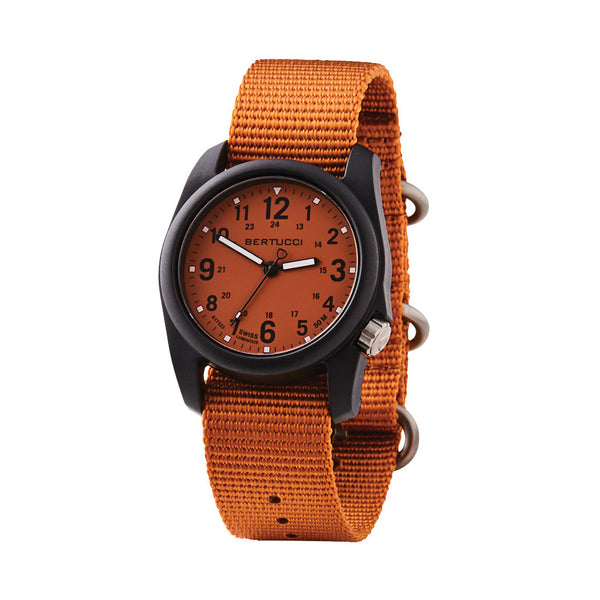 Bertucci DX3 Field Watch with Cicada Orange Dial #11118