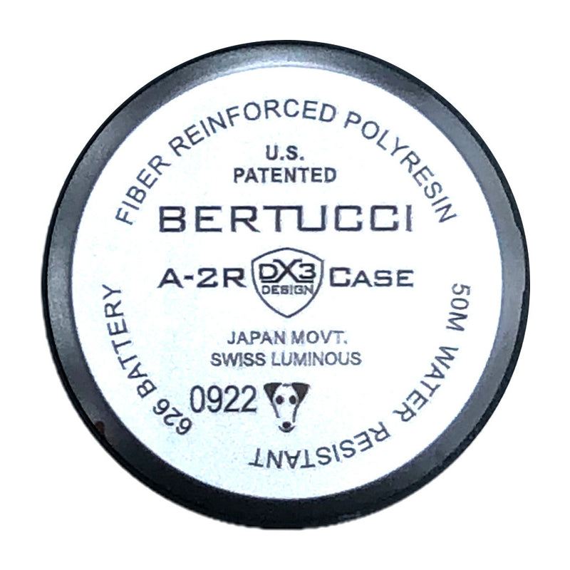 Bertucci DX3 Field Watch with Base Camp Orange Dial #11119 back