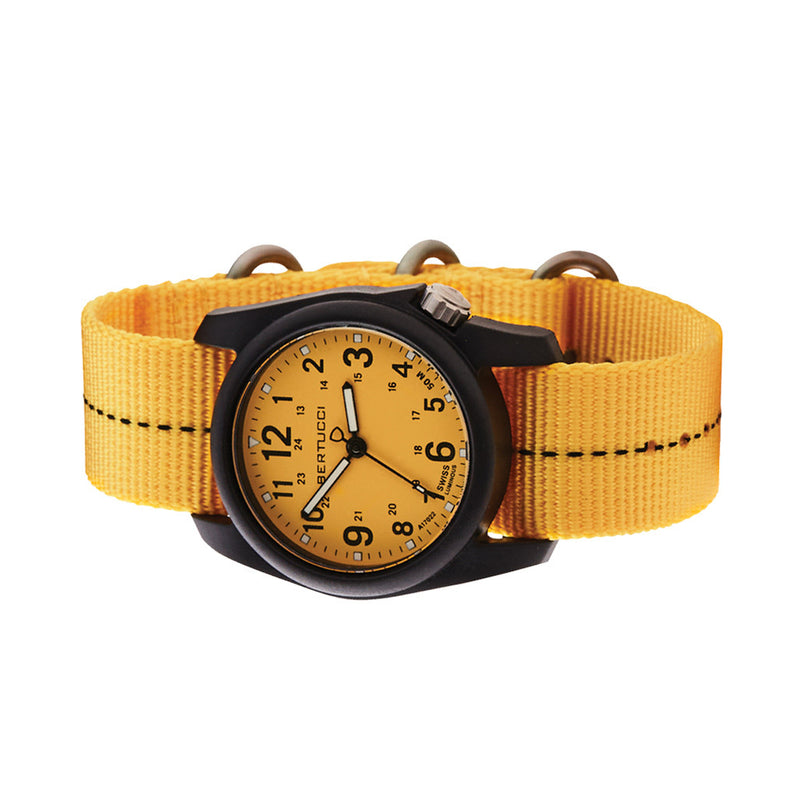 Bertucci DX3 Plus Field Watch with Pro-Yellow Dial #11120 side