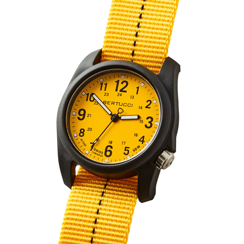 ブッチ#3 Bertucci DX3 Plus Field Watch with Pro-Yellow Dial #11120 — Long