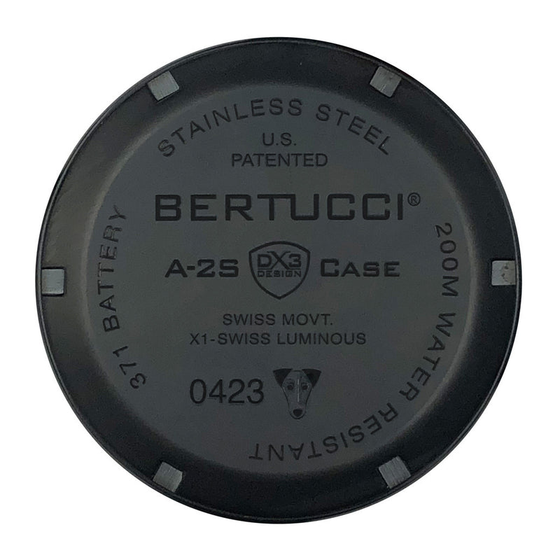 Bertucci A-2S Ballista X1 Illuminated Dial with Black Strap #11122 back
