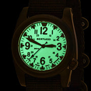 Bertucci A-2S Ballista X1 Illuminated Dial with Black Strap #11122 lume