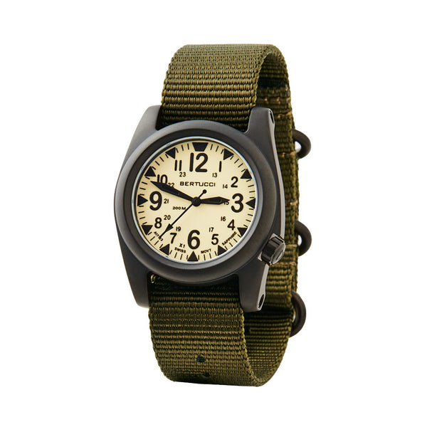 Bertucci A-2S Ballista X1 Illuminated Dial with Drab Strap #11123