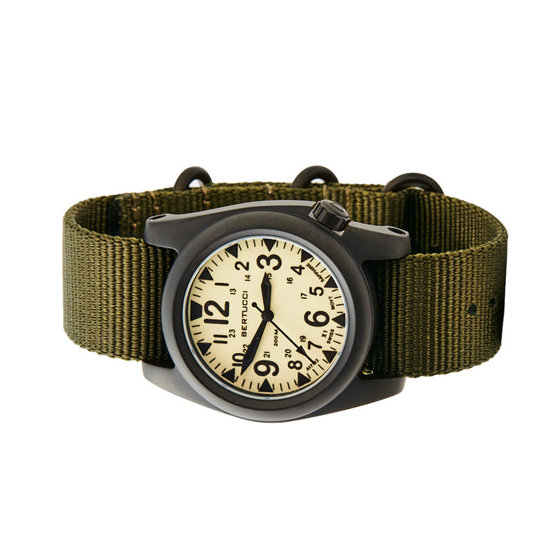 Bertucci A-2S Ballista X1 Illuminated Dial with Drab Strap #11123 side