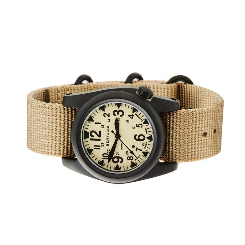 Bertucci A-2S Ballista X1 Illuminated Dial with Khaki Strap #11124 side