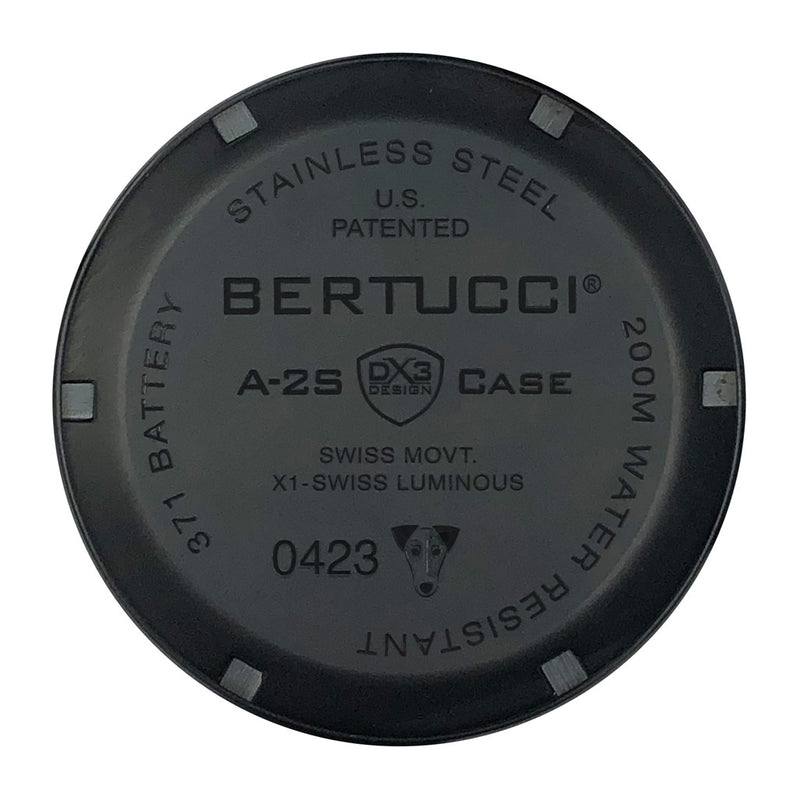 Bertucci A-2S Ballista X1 Illuminated Dial with Khaki Strap #11124 back