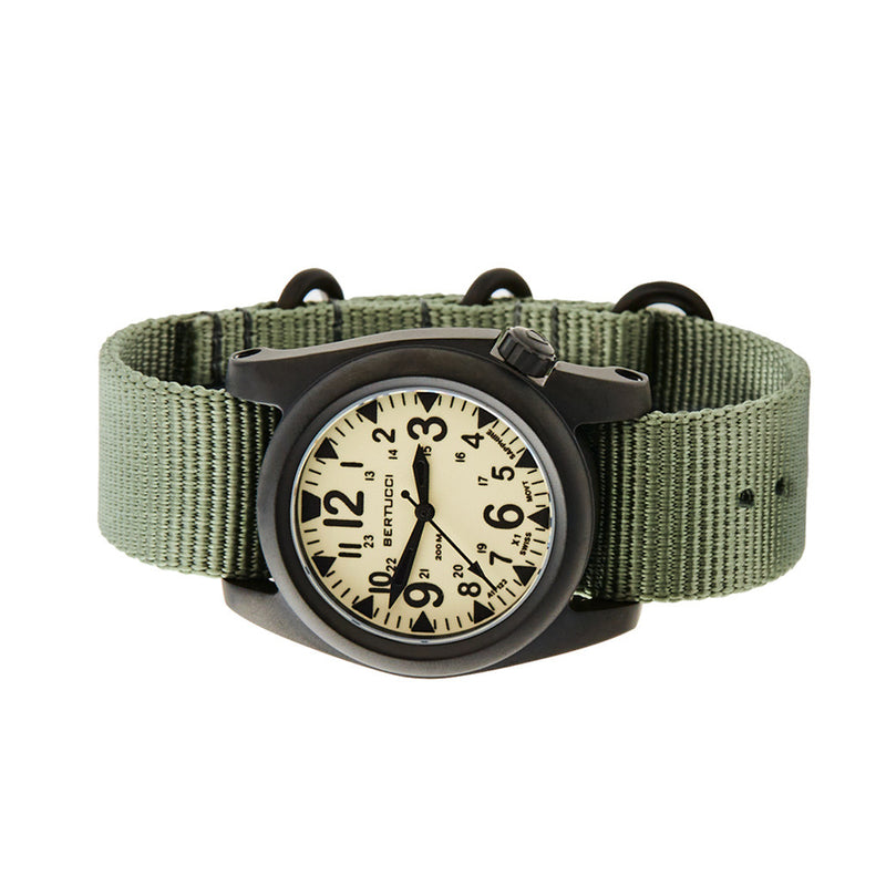 Bertucci A-2S Ballista X1 Illuminated Dial with Drab Strap #11125 side