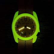 Bertucci DX3 Field Watch with Lume Case and Tangerine Dial #11135