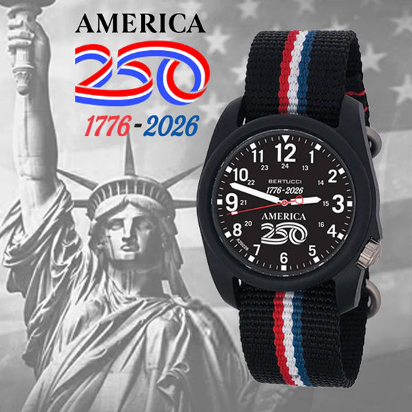 Bertucci DX3 Field America 250 Black Dial Watch #11156