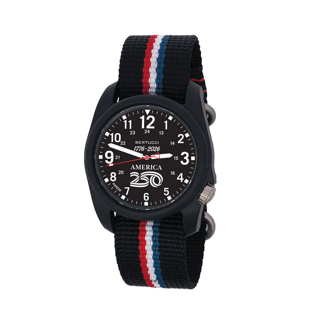 Bertucci DX3 Field America 250 Black Dial Watch #11156 — Long