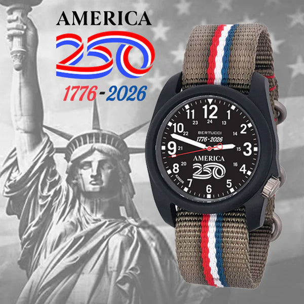 Bertucci DX3 Field America 250 Black Dial Watch #11157