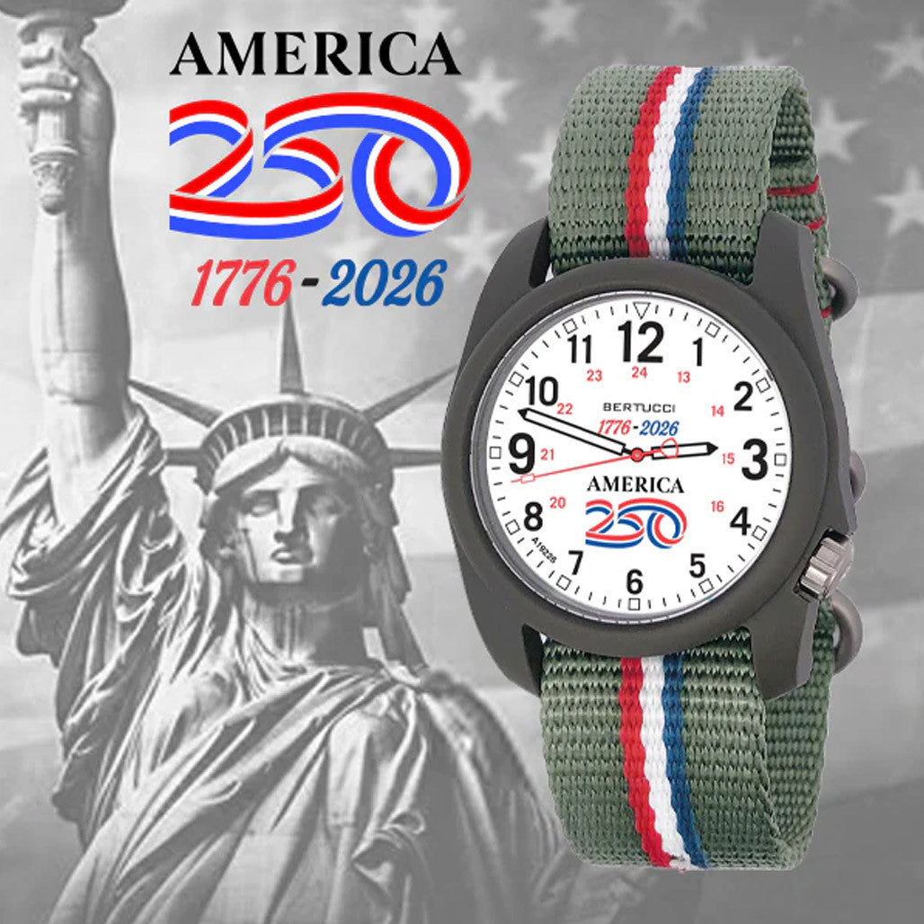 Bertucci DX3 Field America 250 White Dial Watch #11158 — Long