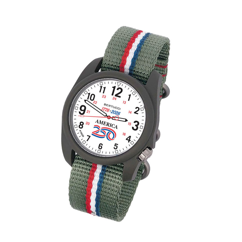 Bertucci DX3 Field America 250 White Dial Watch #11158