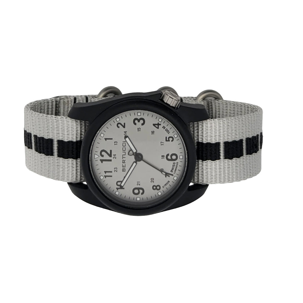 Bertucci DX3 Edge in Onyx with Silver Strap #11163 — Long Island Watch