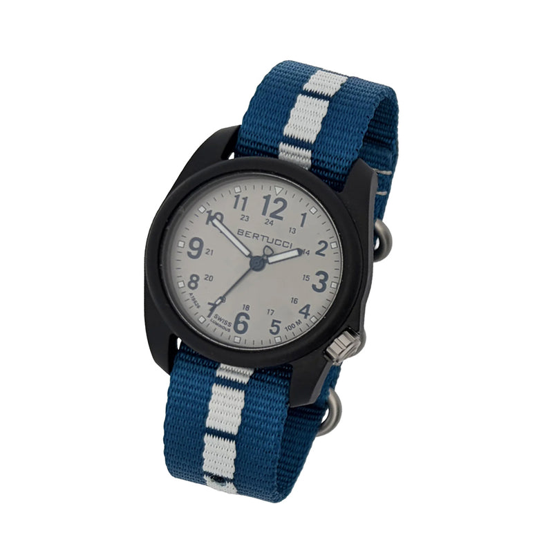 Bertucci DX3 Edge in Silver with Royal Blue Strap #11166