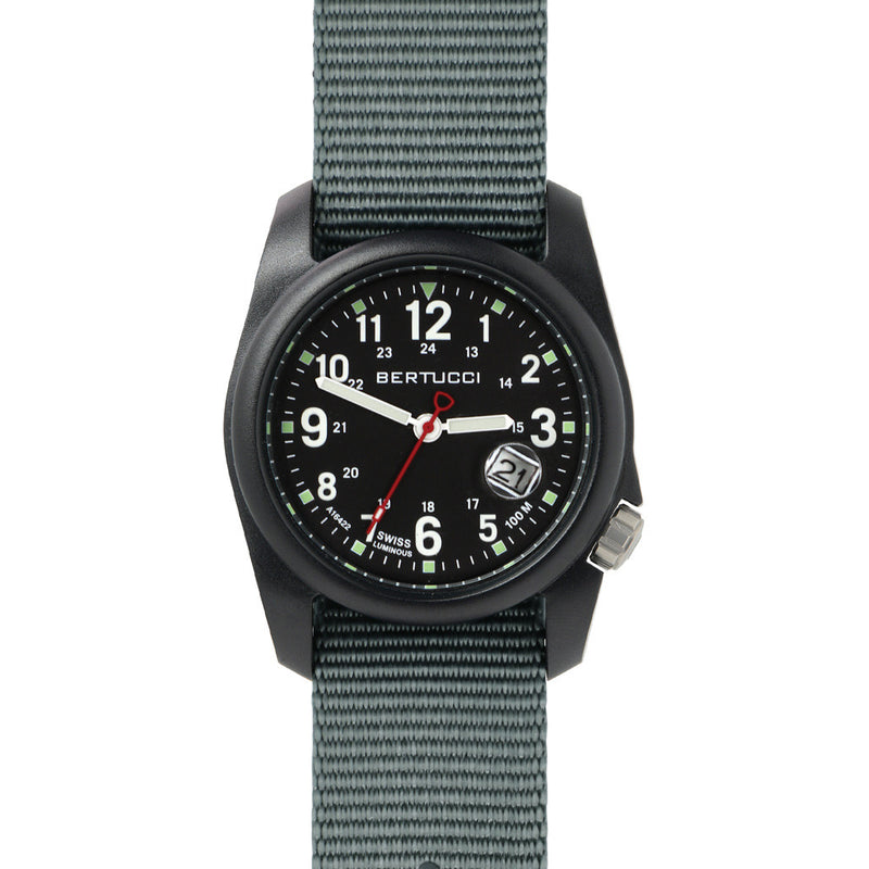 Bertucci DX3 Special Edition 10 Year Anniversary Watch with Vintage Drab Strap #11201 sol
