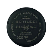 Bertucci A-2S Vintage Black with Swiss Movement and Black Dial #11509 back
