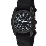 Bertucci A-2S Vintage Black with Swiss Movement and Black Dial #11509 dial zoom
