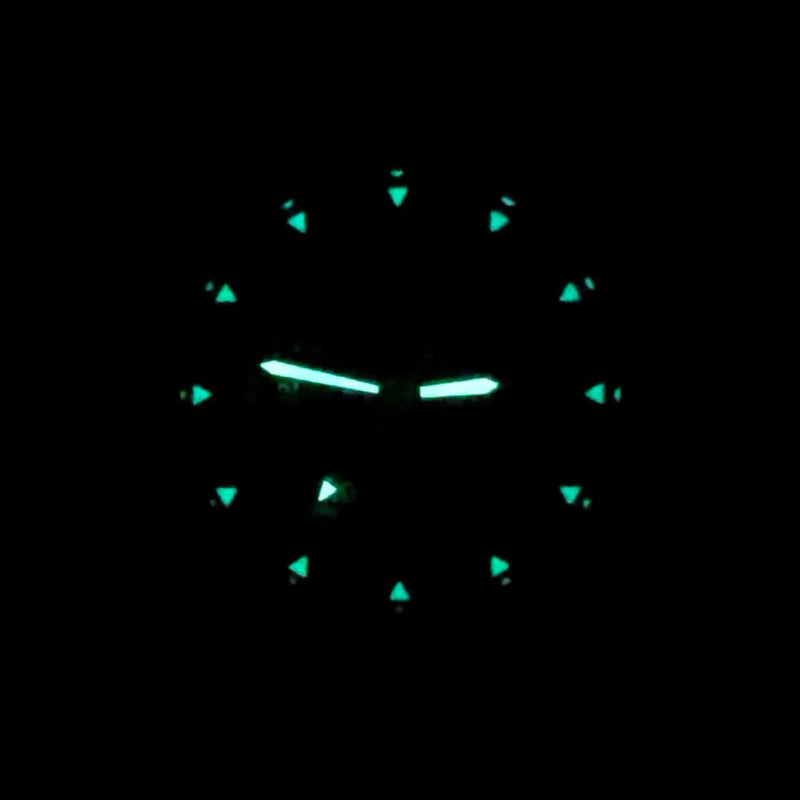 Bertucci A-2S Vintage Black with Swiss Movement and Black Dial #11509 lume