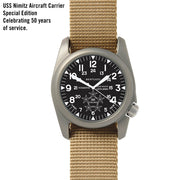 Bertucci USS Nimitz Aircraft Carrier Special Edition Black Dial Watch #11520