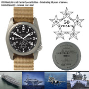 Bertucci USS Nimitz Aircraft Carrier Special Edition Black Dial Watch #11520