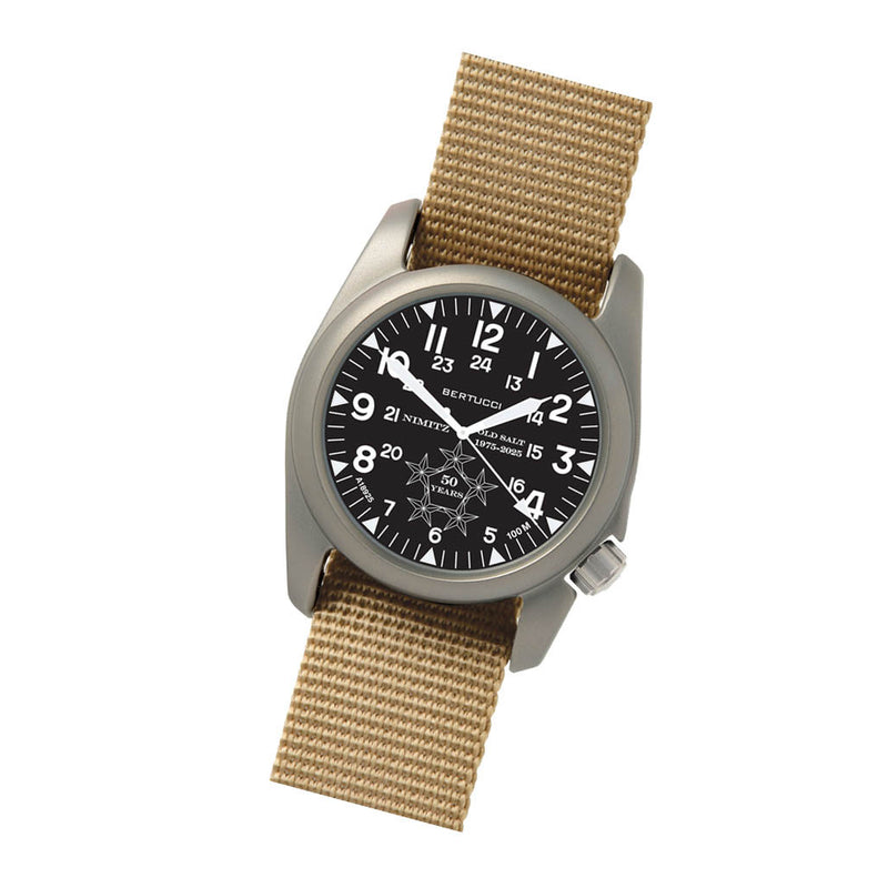 Bertucci USS Nimitz Aircraft Carrier Special Edition Black Dial Watch #11520