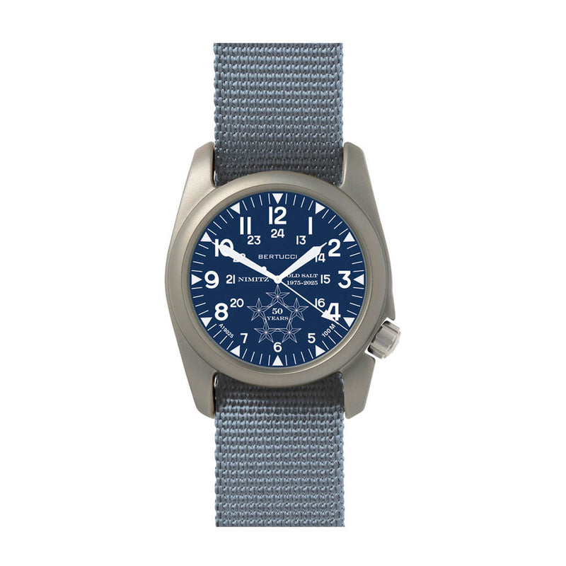 Bertucci USS Nimitz Aircraft Carrier Special Edition Blue Dial Watch #11521