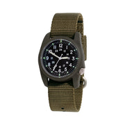 Bertucci retro-inspired Retroform field watch with a USA movement, 5 year battery and G-Type nylon band #11600