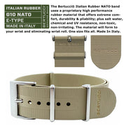 Bertucci A-2RA Retroform with USA Movement and Khaki Rubber One-Piece Strap #11603 info