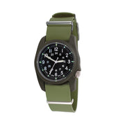 Bertucci A-2RA Retroform with USA Movement and Green Rubber One-Piece Strap #11604