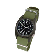 Bertucci A-2RA Retroform with USA Movement and Green Rubber One-Piece Strap #11604 tilt