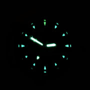 Bertucci A-2RA Retroform with USA Movement and Green Rubber One-Piece Strap #11604 lume