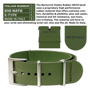 Bertucci A-2RA Retroform with USA Movement and Green Rubber One-Piece Strap #11604 info