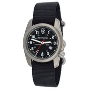 Bertucci A-2T Black Dial Titanium Watch with Black Nylon Strap #12022 zoom