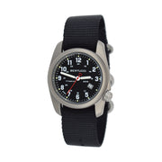 Bertucci A-2T Black Dial Titanium Watch with Black Nylon Strap #12022