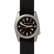 Bertucci A-2T Black Dial Titanium Watch with Black Nylon Strap #12022