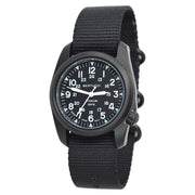 Bertucci A-2T Vintage Black Titanium Watch with Black Nylon Strap #12027