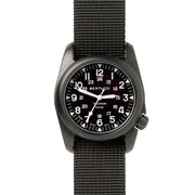 Bertucci A-2T Vintage Black Titanium Watch with Black Nylon Strap #12027