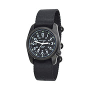 Bertucci A-2T Vintage Black Titanium Watch with Black Nylon Strap #12027